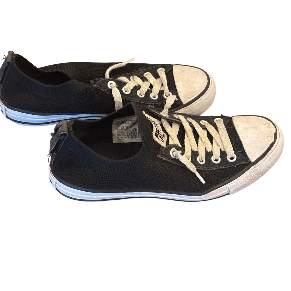 Converse Chuck Taylor All Star Shoreline Black Knit Slip On Sneakers A06001F US4